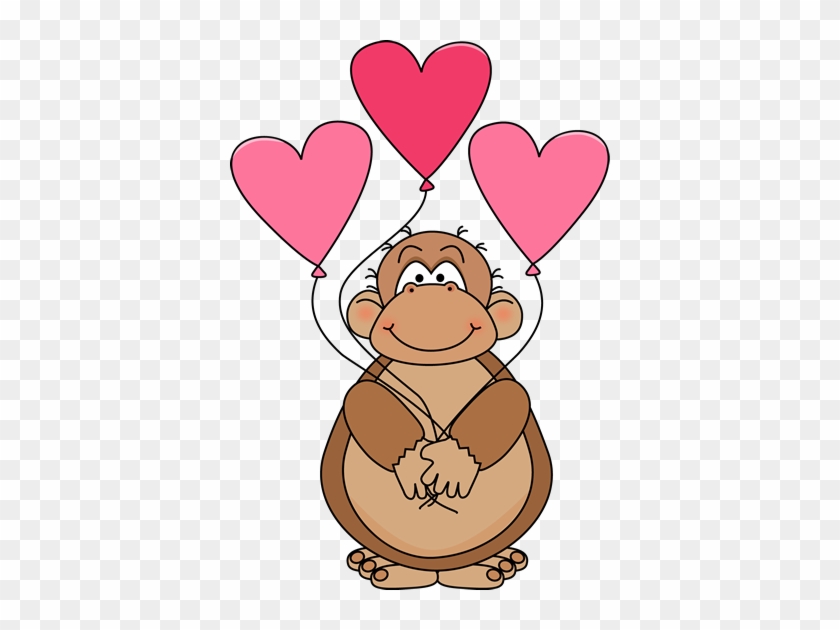 Valentine's Day Ape - Valentines Day Cute Animals #15669