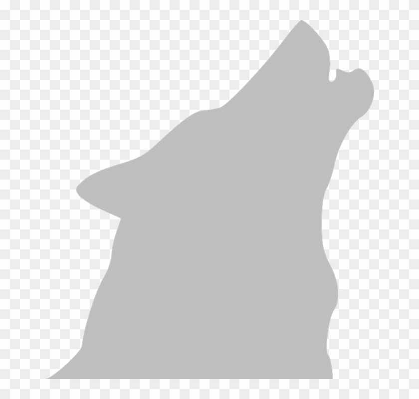 White Wolf Clipart Wolf Howl - Wolf Howling Silhouette White #15674