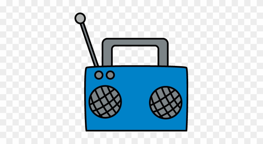 Blue Radio - Clipart Radio #15687