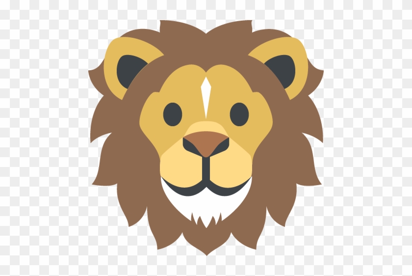 Lion Face Emoji Vector Icon Free Download Vector Logos - Lion Emoji #15725