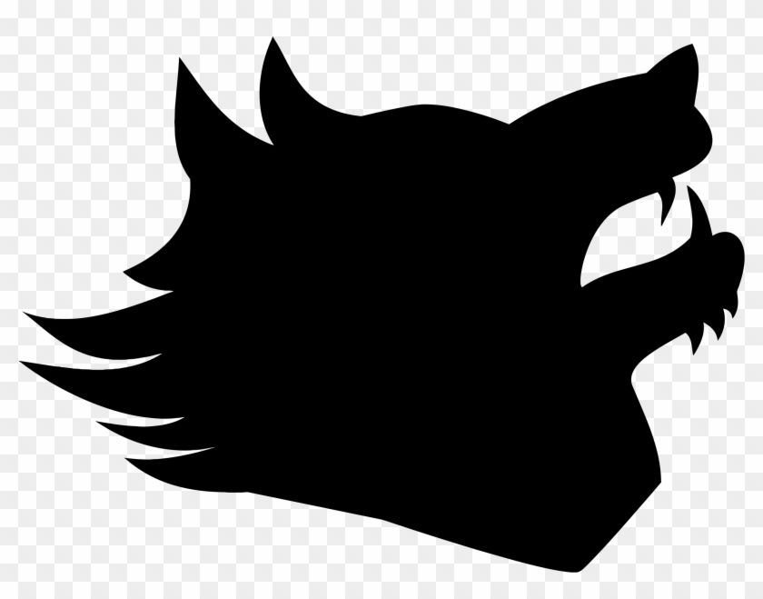 Related Wolf Silhouette Clipart - Wolf Silhouette Head Png #15790