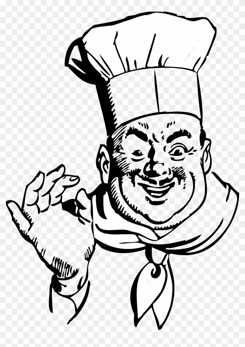 Chef Clipart Black And White Free Images - Chef Clipart Black And White #15834