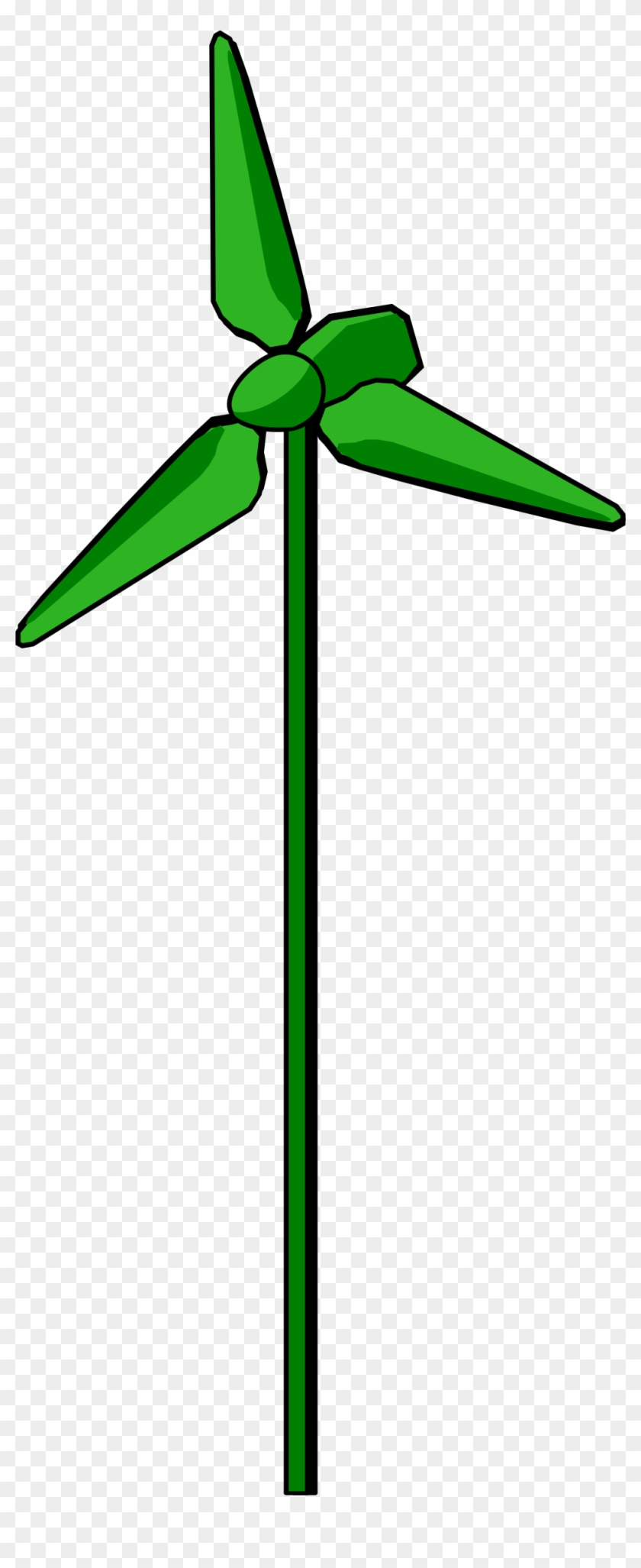 Free Vector Energy Positive Wind Turbine Green Clip - Moving Wind Turbine Animation #15843