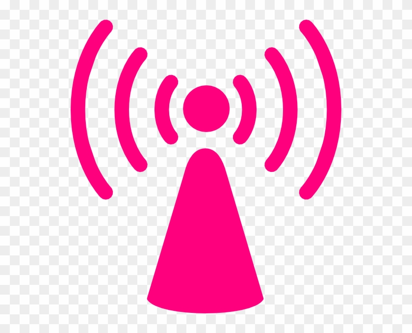 Tower Dark Pink Clip Art At Clkercom Vector - Wireless Access Point Icon #15913
