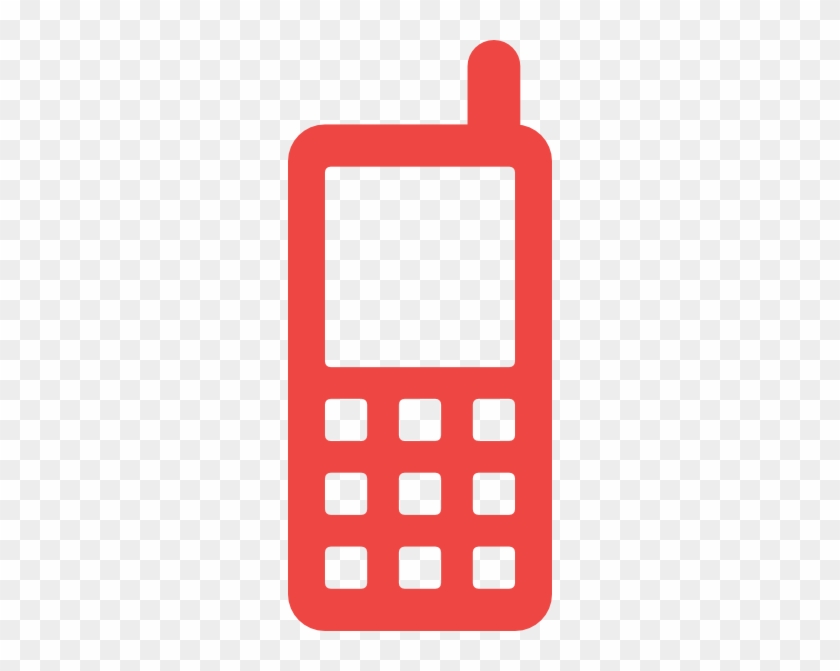 Phone Clipart Red Cell - Clip Art #15983