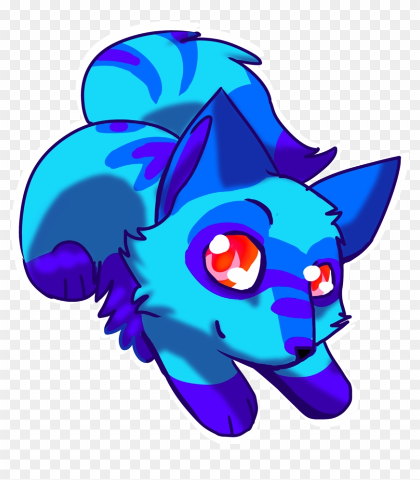 Wolf Clipart Chibi - Blue Wolf Transparent #15994