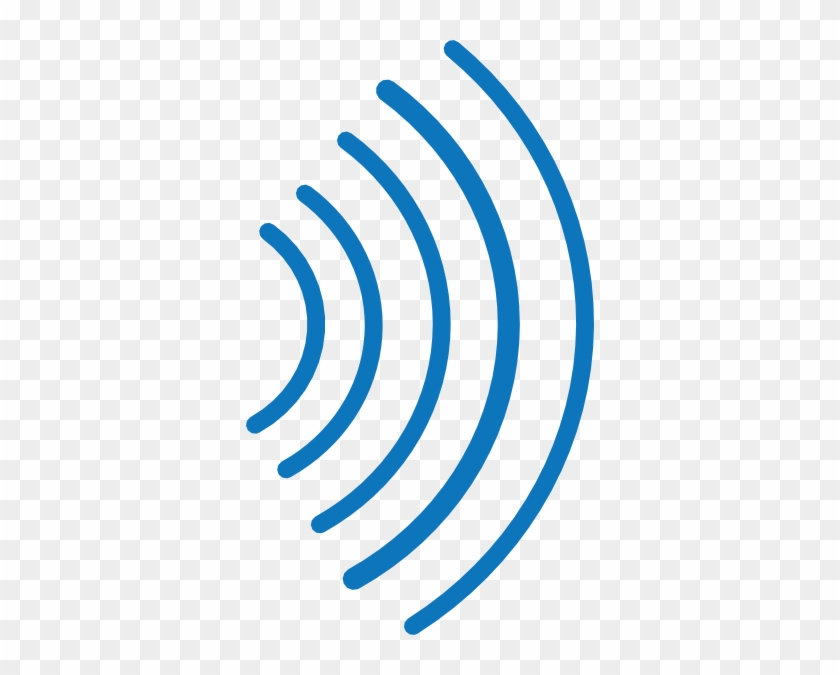 Radio Waves Blue Svg Clip Arts 348 X 595 Px - Radio Waves Clipart #15988