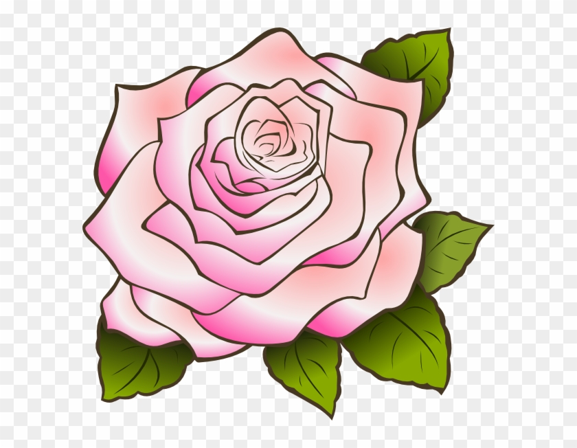 Pink Rose Clip Art At Clker Com Vector Clip Art Online - Pink Rose Clip Art #16017