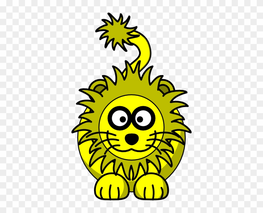 Yellow Lion Clip Art Animal Download Vector Clip Art - Cartoon Lion #16034
