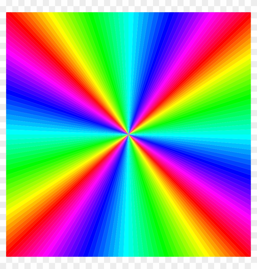 Rainbow Clipart Square - Rainbow Colors #16065