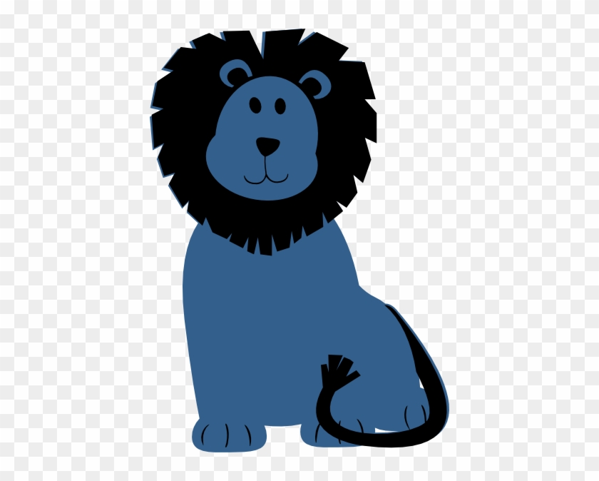 Blue Lion Clip Art - Blue Lion Clipart #16060