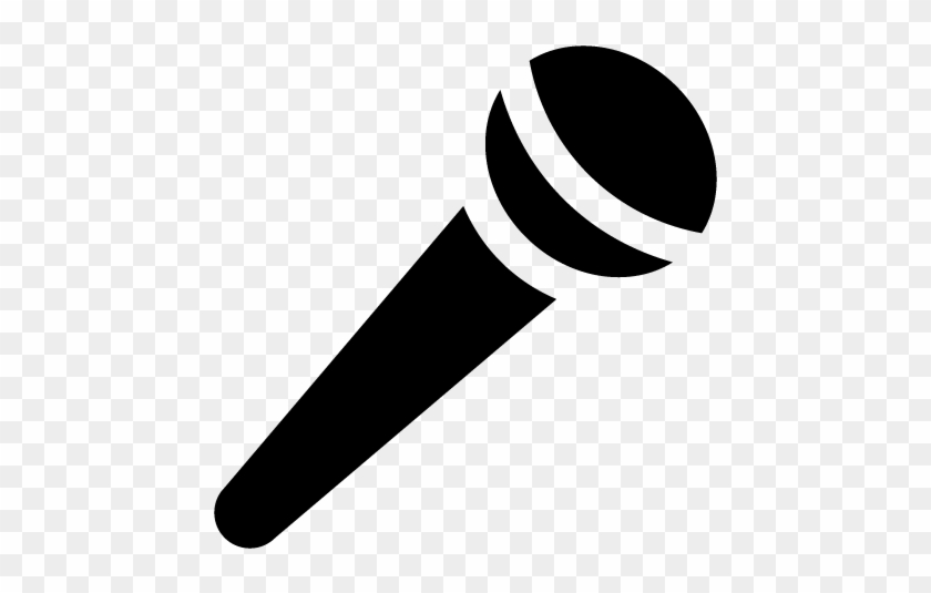 Black Microphone Clipart - Microfoon Pictogram #16057