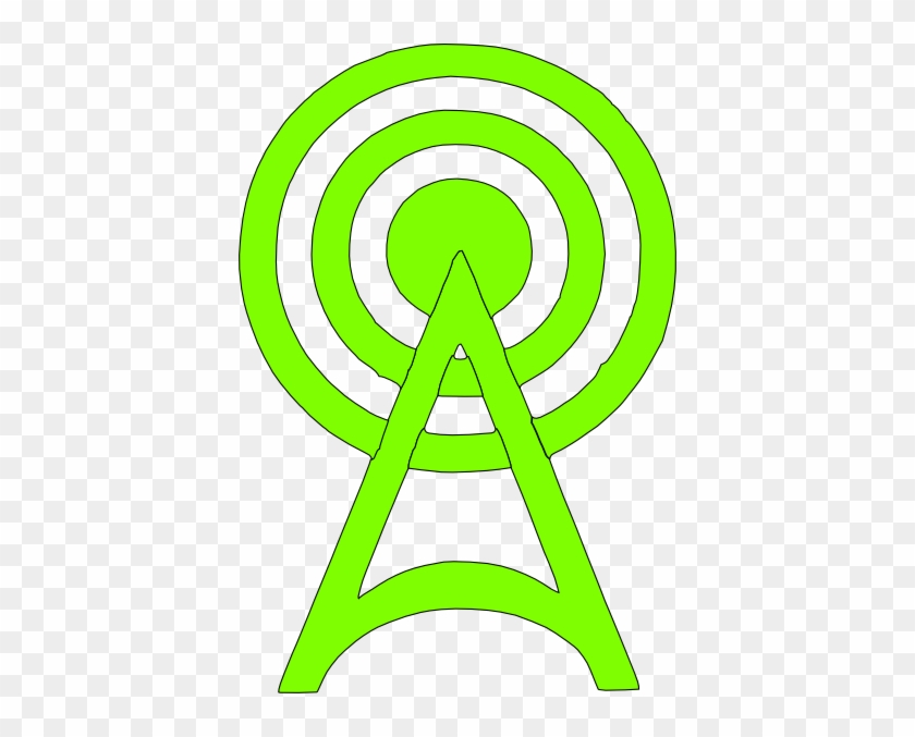 Green Radio Tower Icon - Cell Tower Icon Green #16061