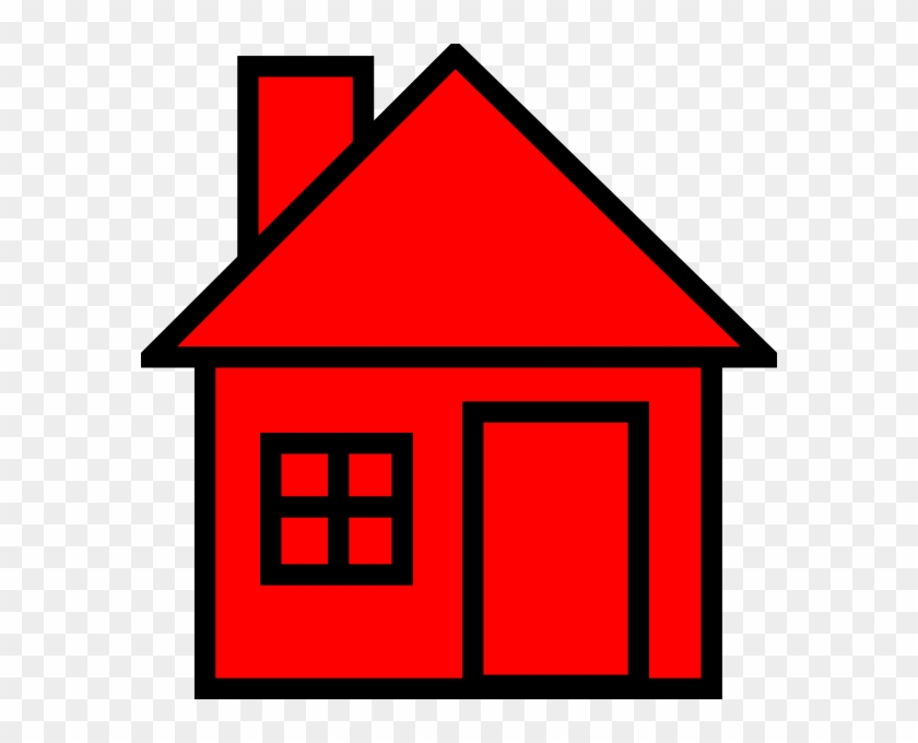 Red-black House Clipart Clip Art At Clker - Red House Clipart #16067