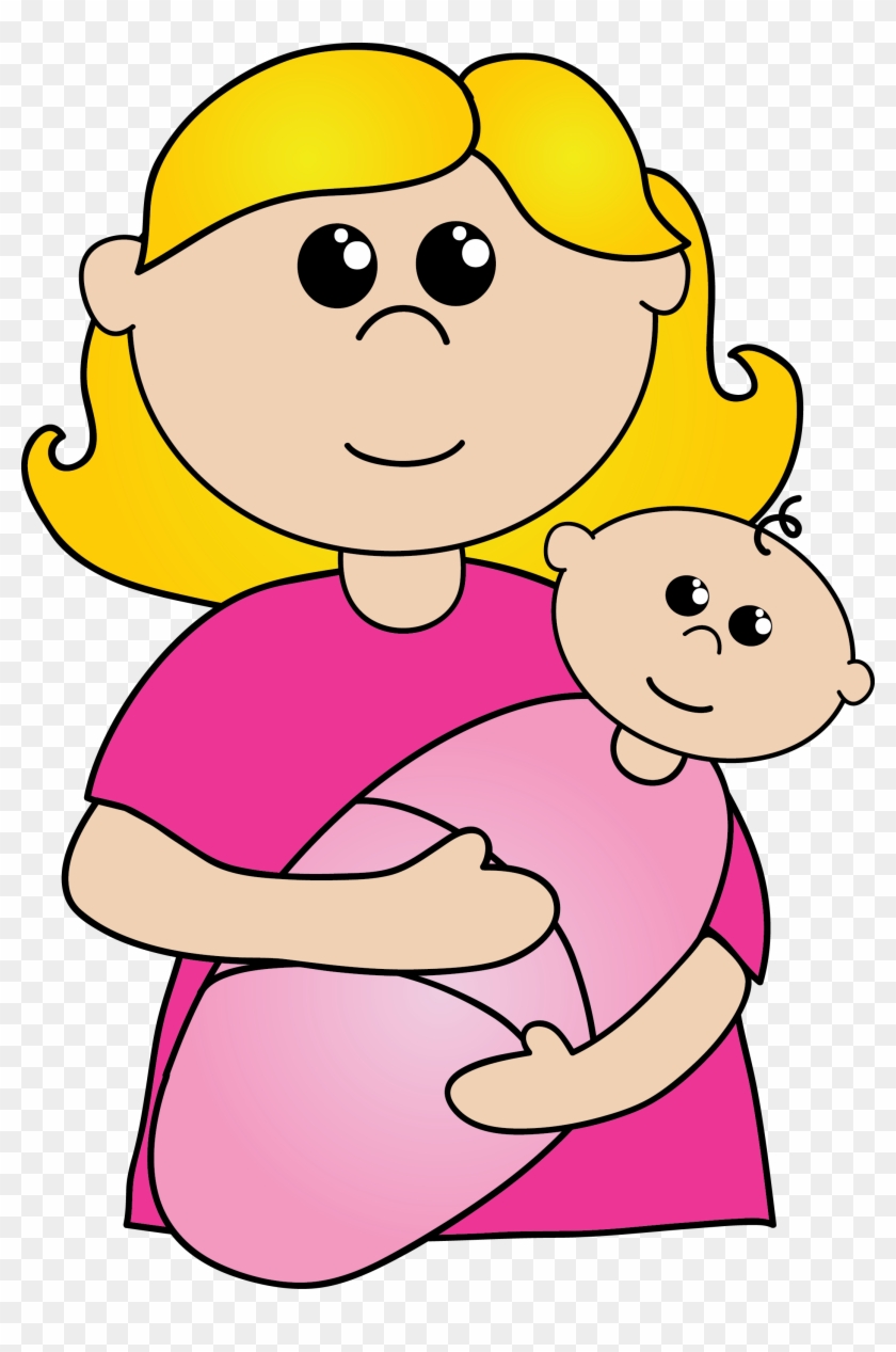 Mom Clip Art Black And White - Mother Clipart Png #16102
