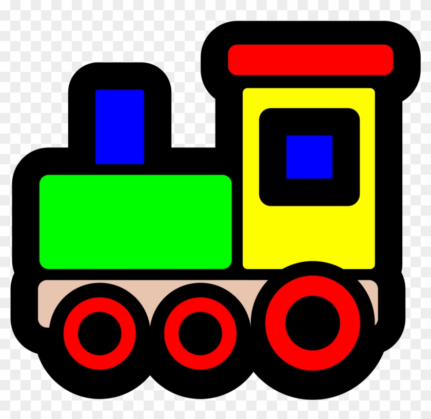 Big Image - Toy Train Clip Art #16105