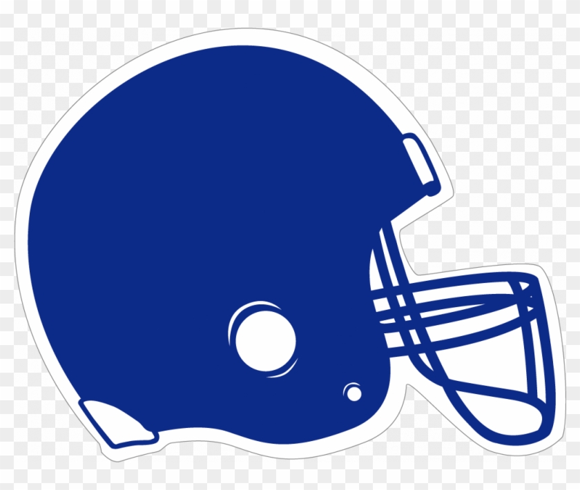 Blue Football Helmet Clip Art Clipartfox - Helmet Monogram Decal Only For 30 Oz Tumbler (balck) #16146