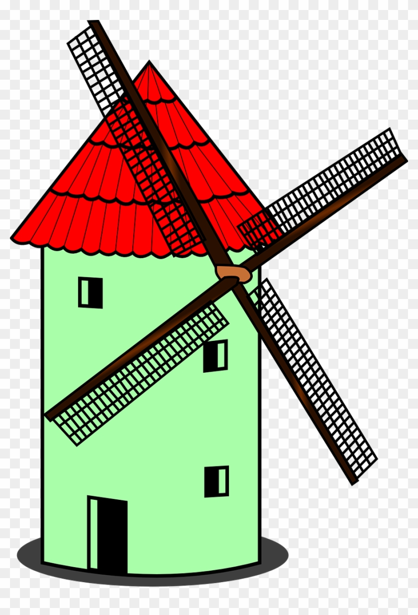 Windmill Dutch Netherlands Wind Energy - Windmill Clipart #16179