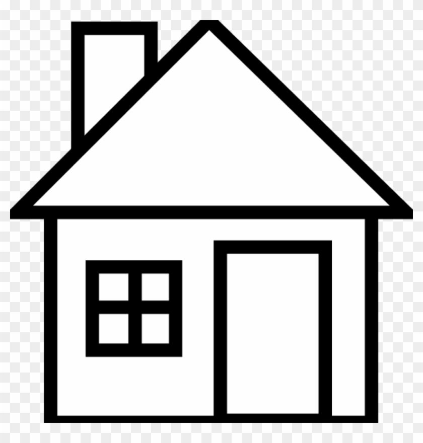Home Clipart House 56 Clip Art At Clker Vector Clip - Clipart House Pictures Black And White #16174