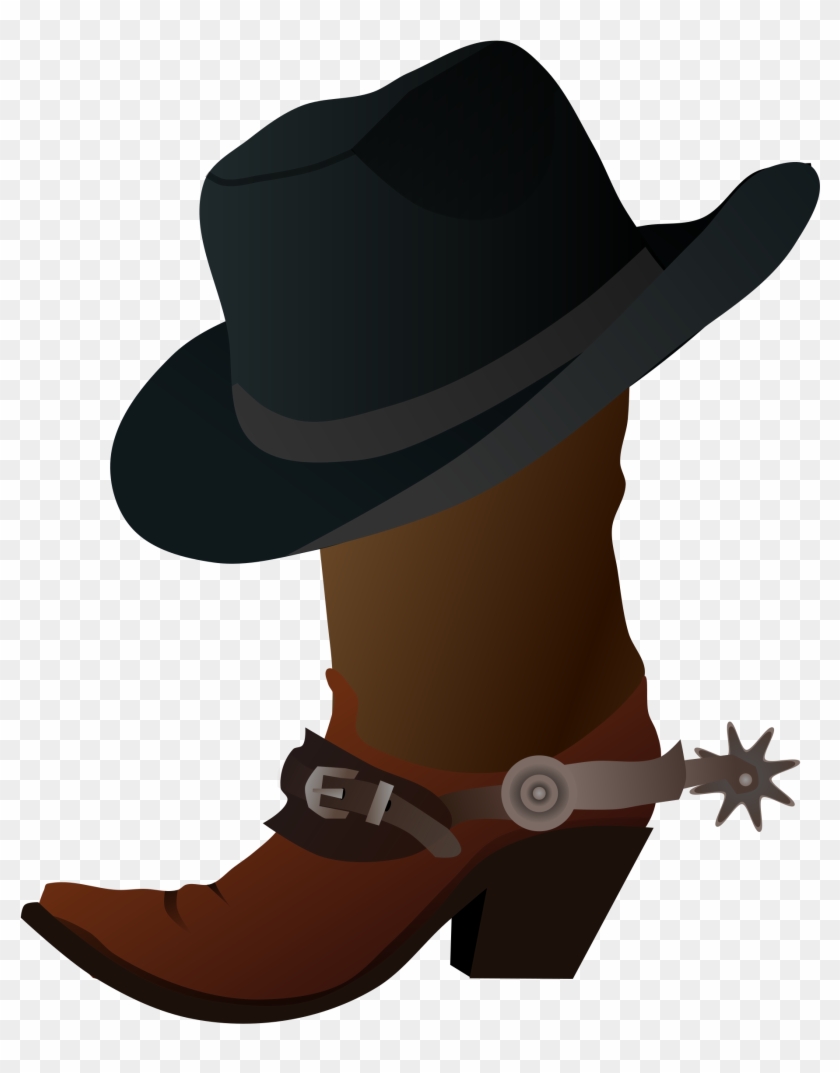 Free Cowboy Clipart Cowboy Images Clip Art Free Cowboy - Cowboy Boot And Hat #16227