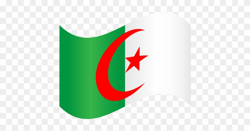 Algeria Flag Wind - Algeria Clipart #16243