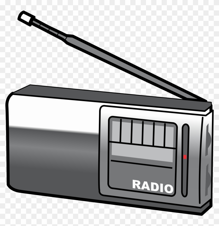Radio Boombox Fm Broadcasting Tape Recorder Clip Art - Radio Boombox Fm Broadcasting Tape Recorder Clip Art #16285