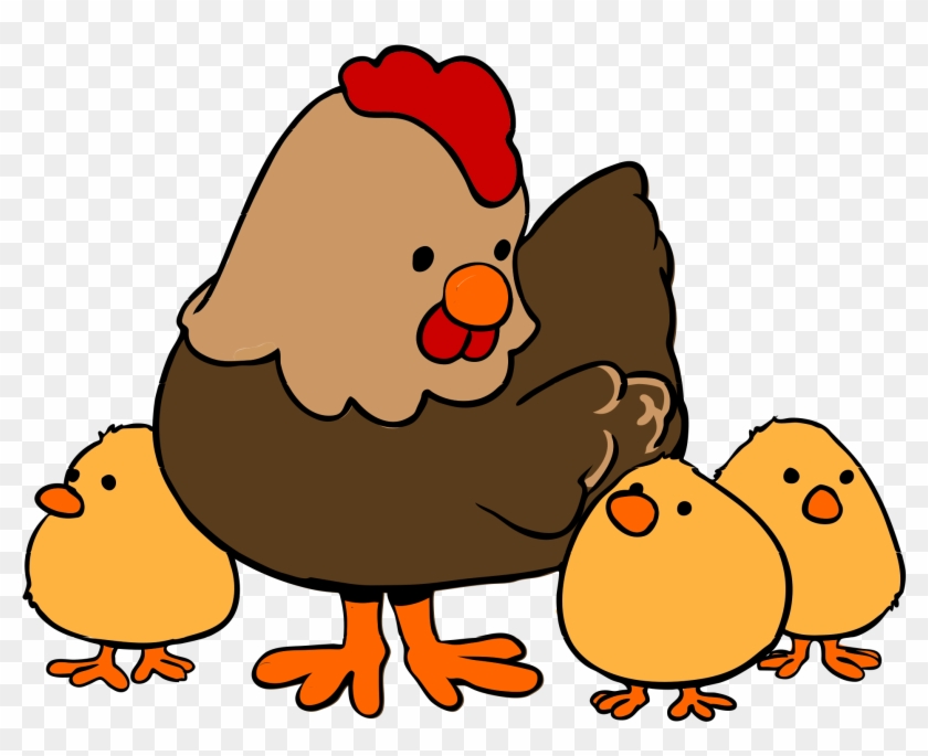 Cute Chicken Clipart Clipart - Cartoon Hen And Chicks #16283