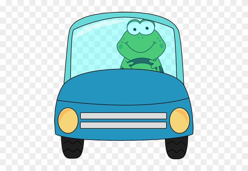 Frog Driving A Car - Frog In A Car Clipart #16430