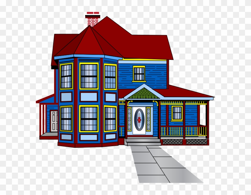 Big Blue House Clip Art #16546