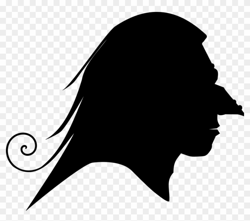 Woman Silhouette 07 Clipart, Vector Clip Art Online, - Silhouette Witch #16611