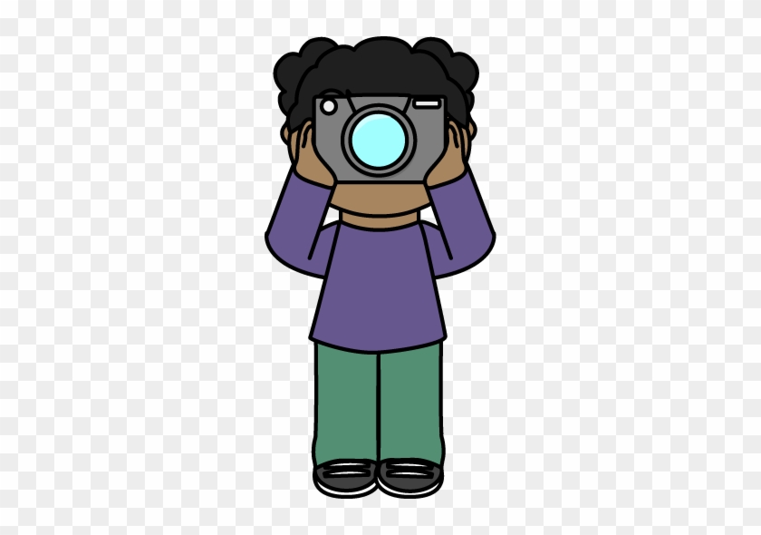 Girl Taking A Picture - Taking Picture Clipart Png #16630