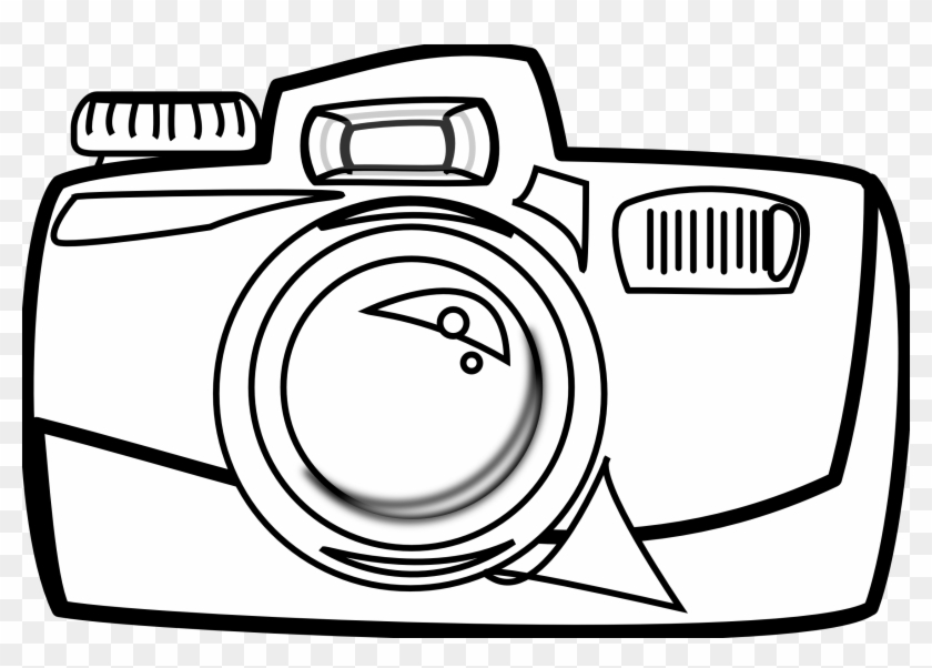 Digital Camera Clipart Black - Camera White And Black #16722