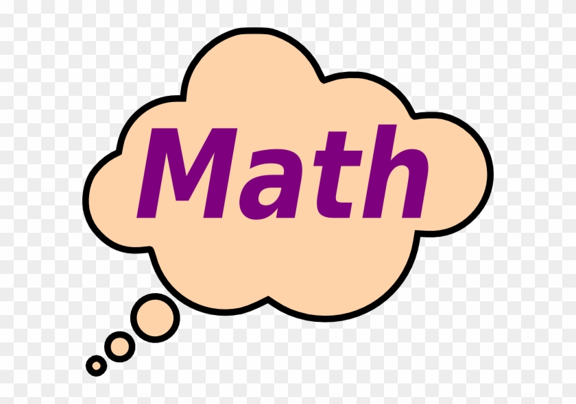 Math Worksheets Clip Art - Thought Bubble Clip Art #16751