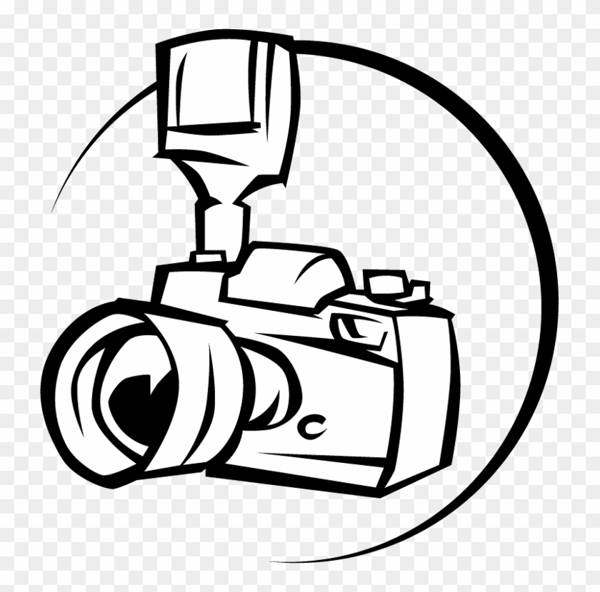 Camera Line Art - Camera Coloring Page #16805