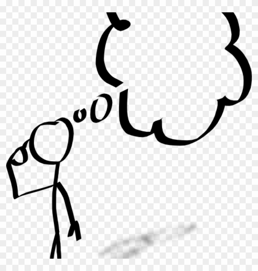 Thinking Clipart Thinking Person Clip Art At Clker - Person With Thought Bubble #16899