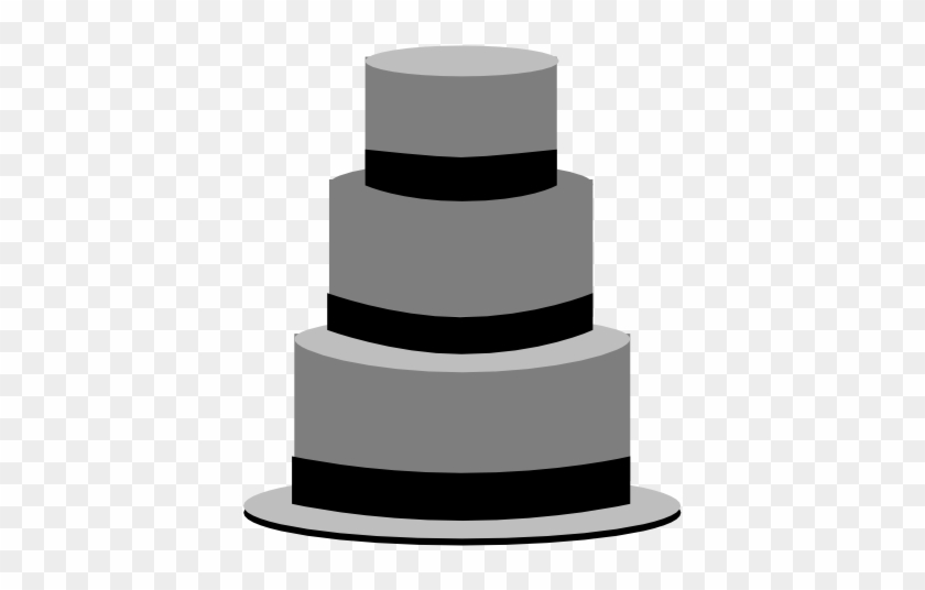 Wedding Cake Black Clipart #16919