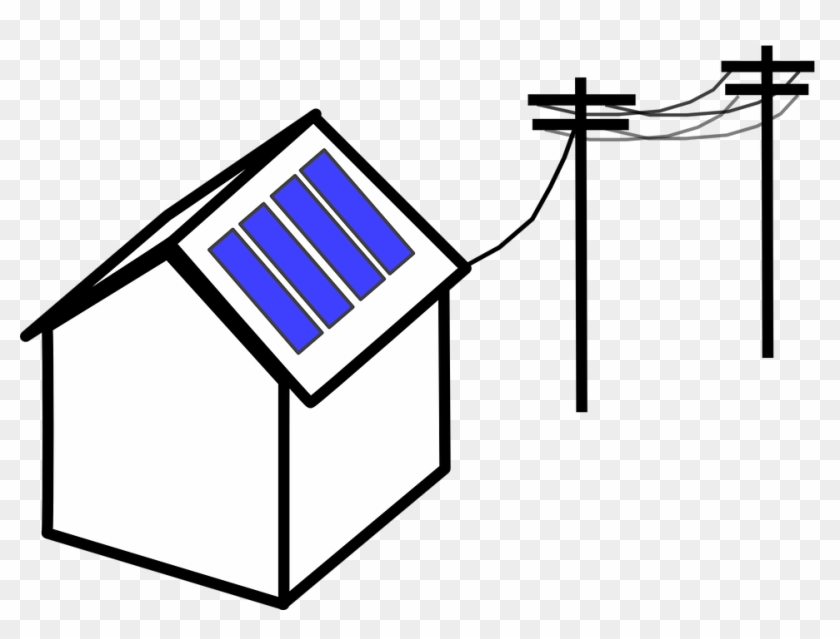 Solar Panels On Houses Clipart #16932
