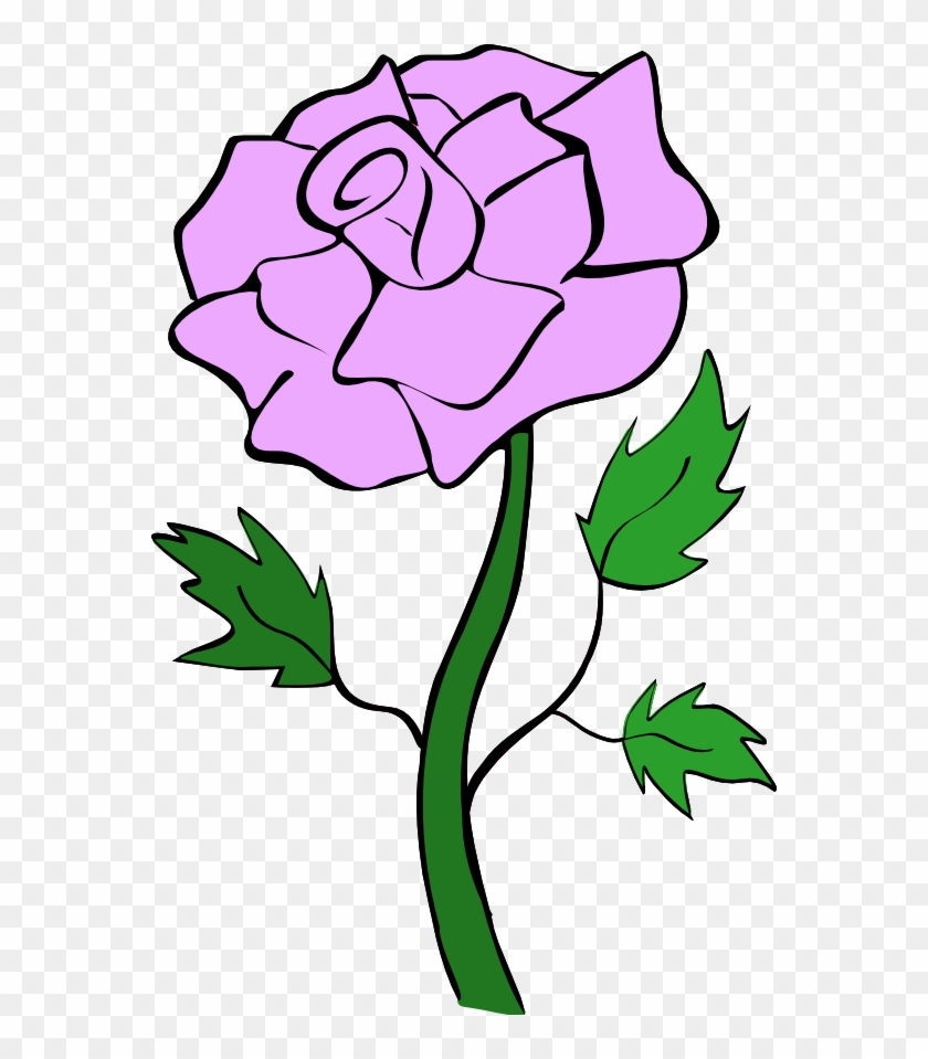 Rose Clipart - Clipart Rose Purple #16938