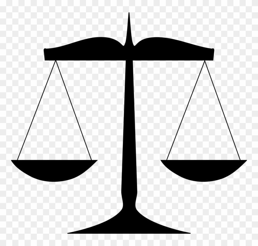 Scale Clipart Balance Weight - Scales Of Justice Clip Art #16944
