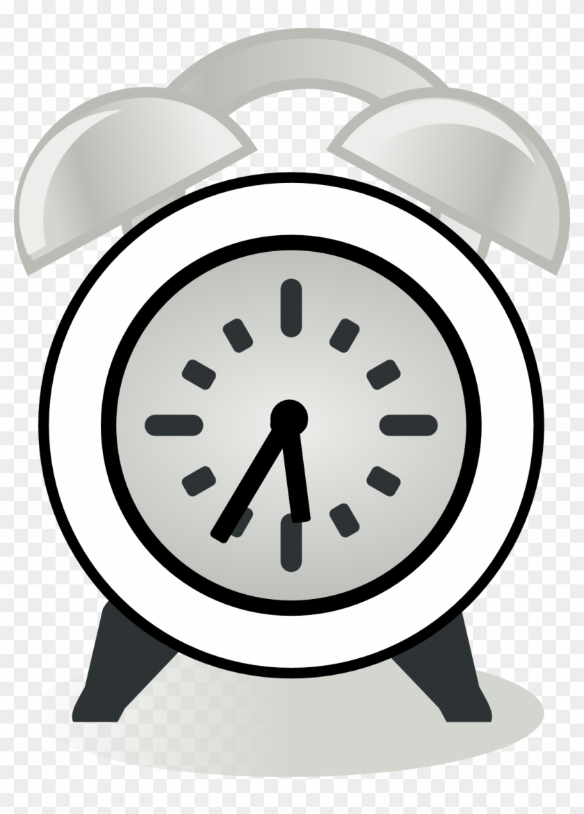 Clock - Clipart - Black - And - White - Alarm Clock #16964