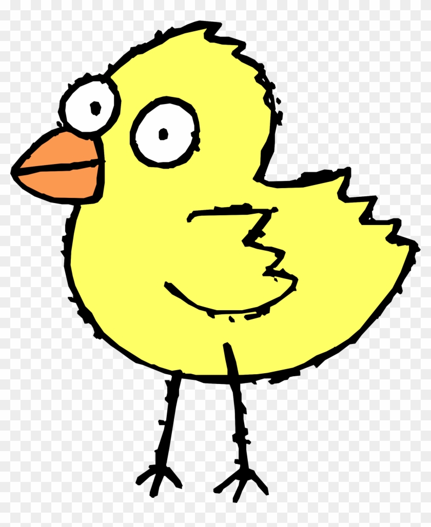 Cartoon Bird Clipart - Cartoon Baby Chicken Png #16984