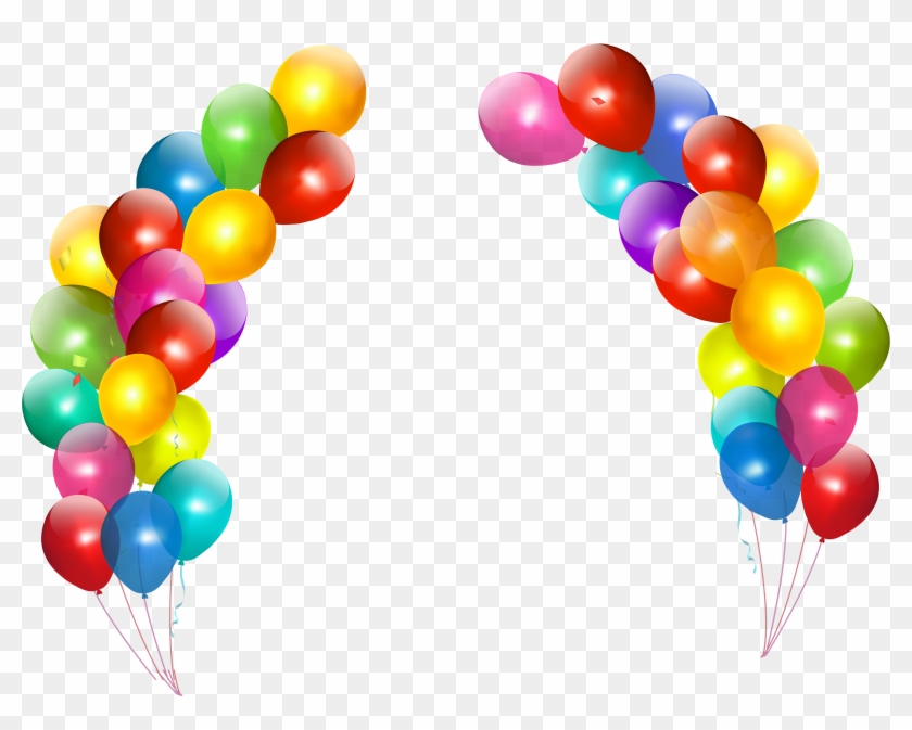 Arch Clipart Real Balloon - Happy Birthday Balloons Png #17018