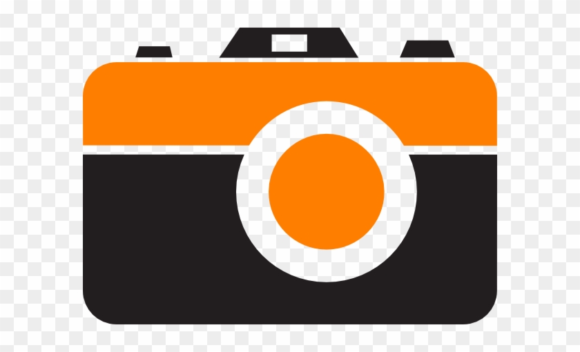 Camera Clipart Orange - Orange Camera Clip Art #17012