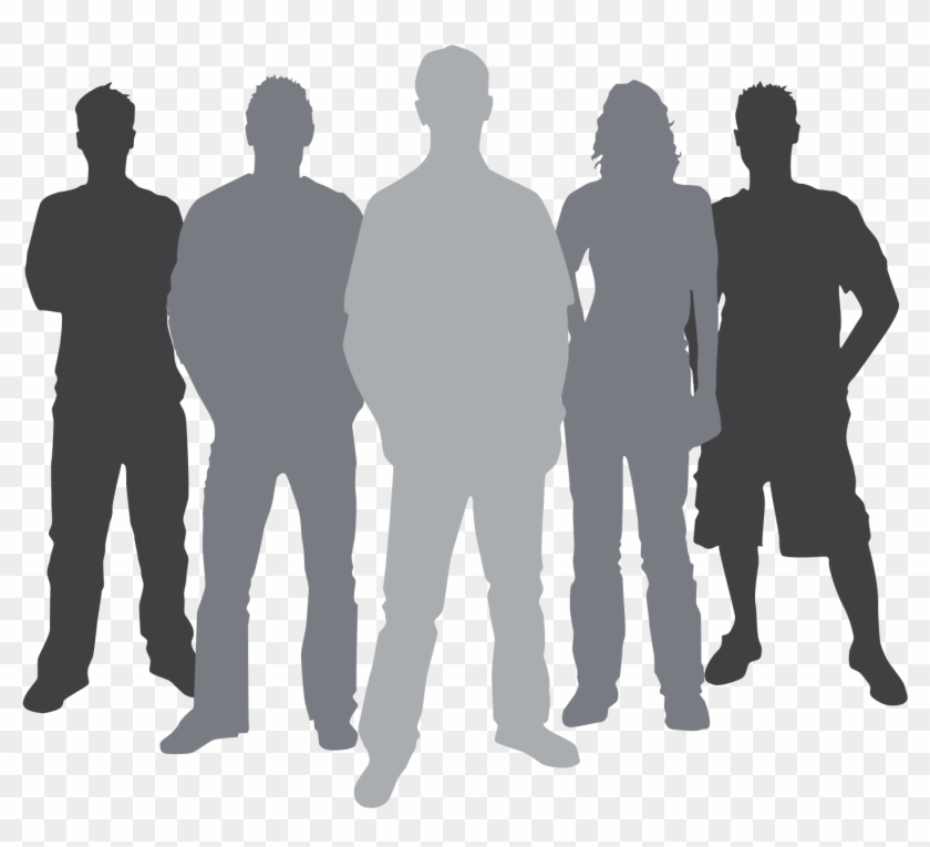 High Resolution Youth Png Clipart - Group Of People Silhouette #17046