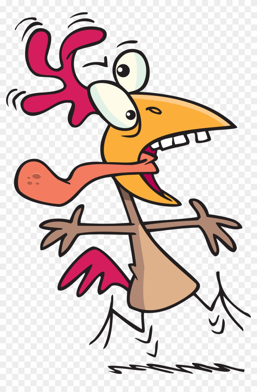 Crazy Chicken Clip Art #17079