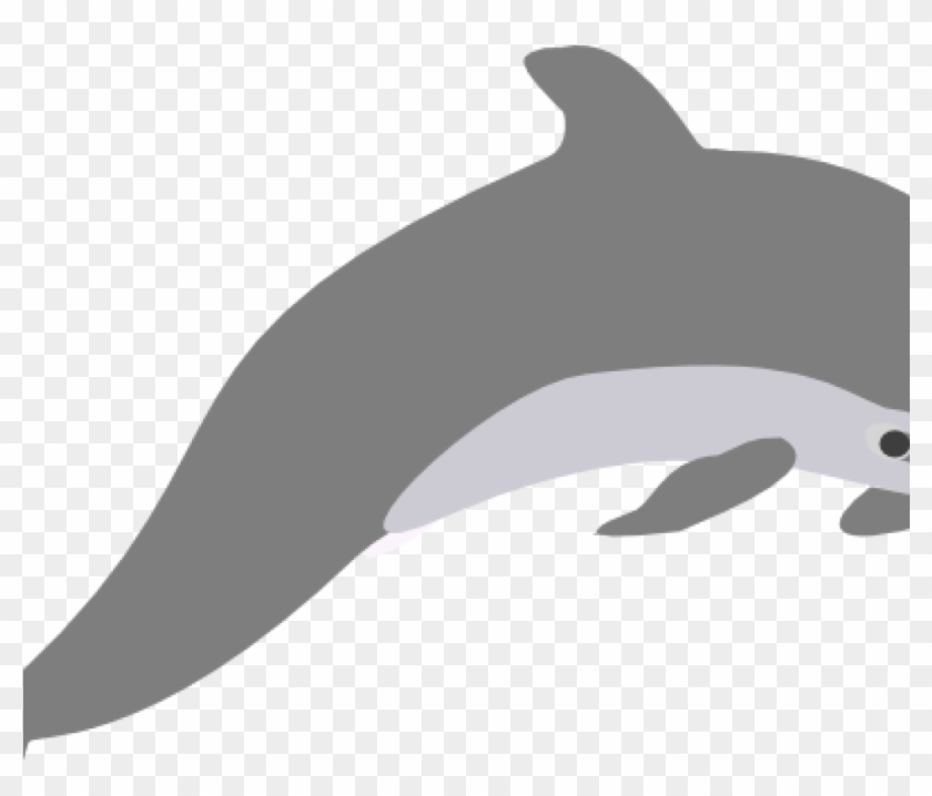 Dolphin Clipart Dolphin Outline Grey Clip Art At Clker - Dolphin Clip Art #17101