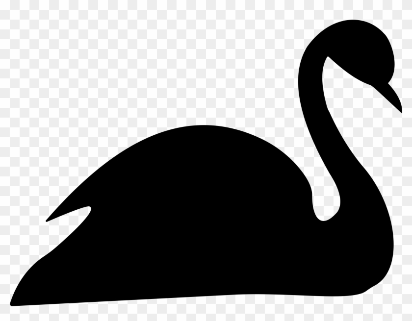 Clipart - Swan Silhouette Png #17124