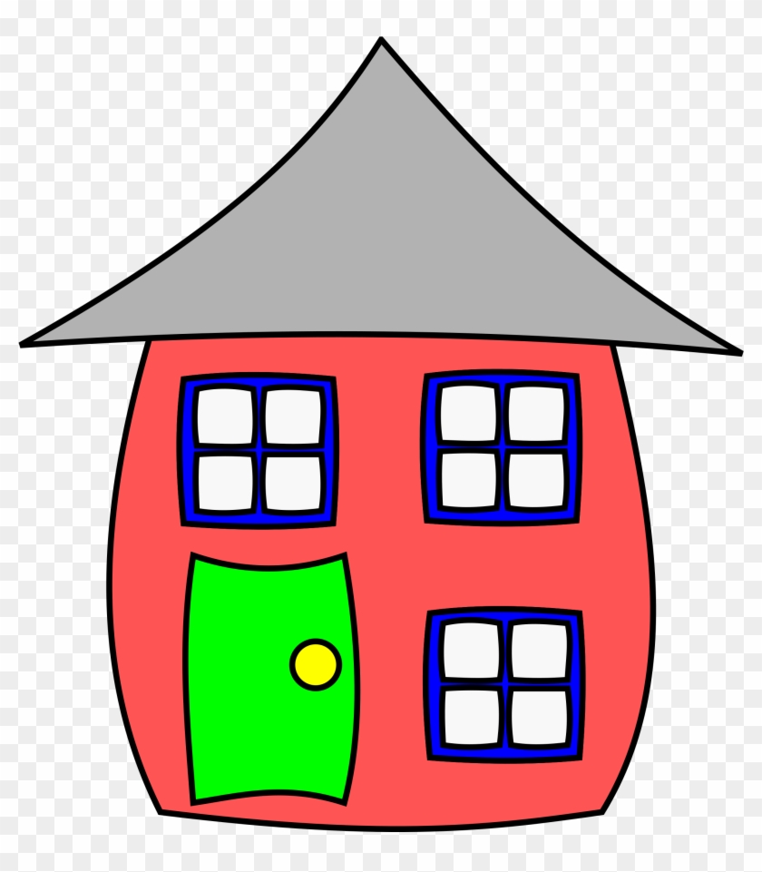 Clipart House001 - Cartoon Home #17136