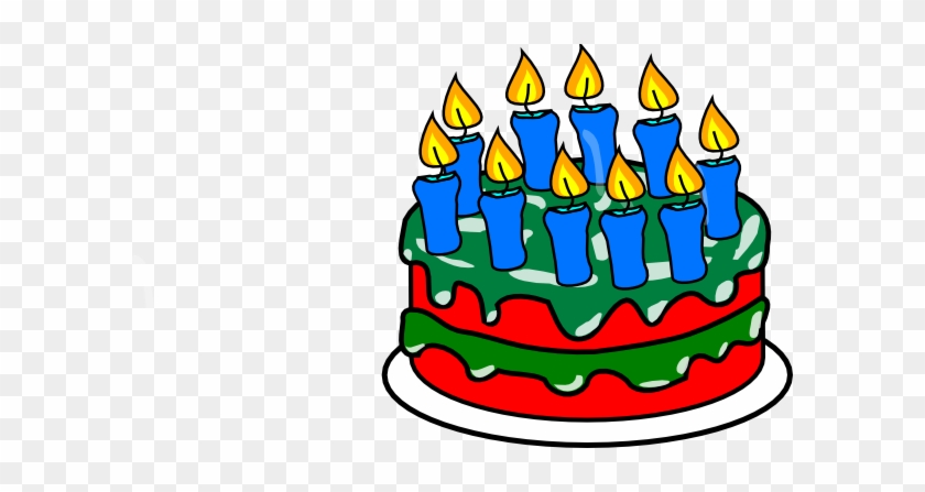 Red Birthday Cake Clip Art #17209