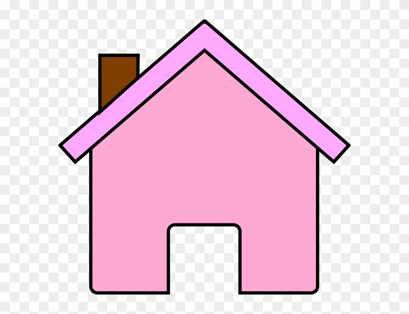 Pink House Clipart - Pink House Clip Art #17254